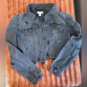 Forever 21 Charcoal Denim Jacket